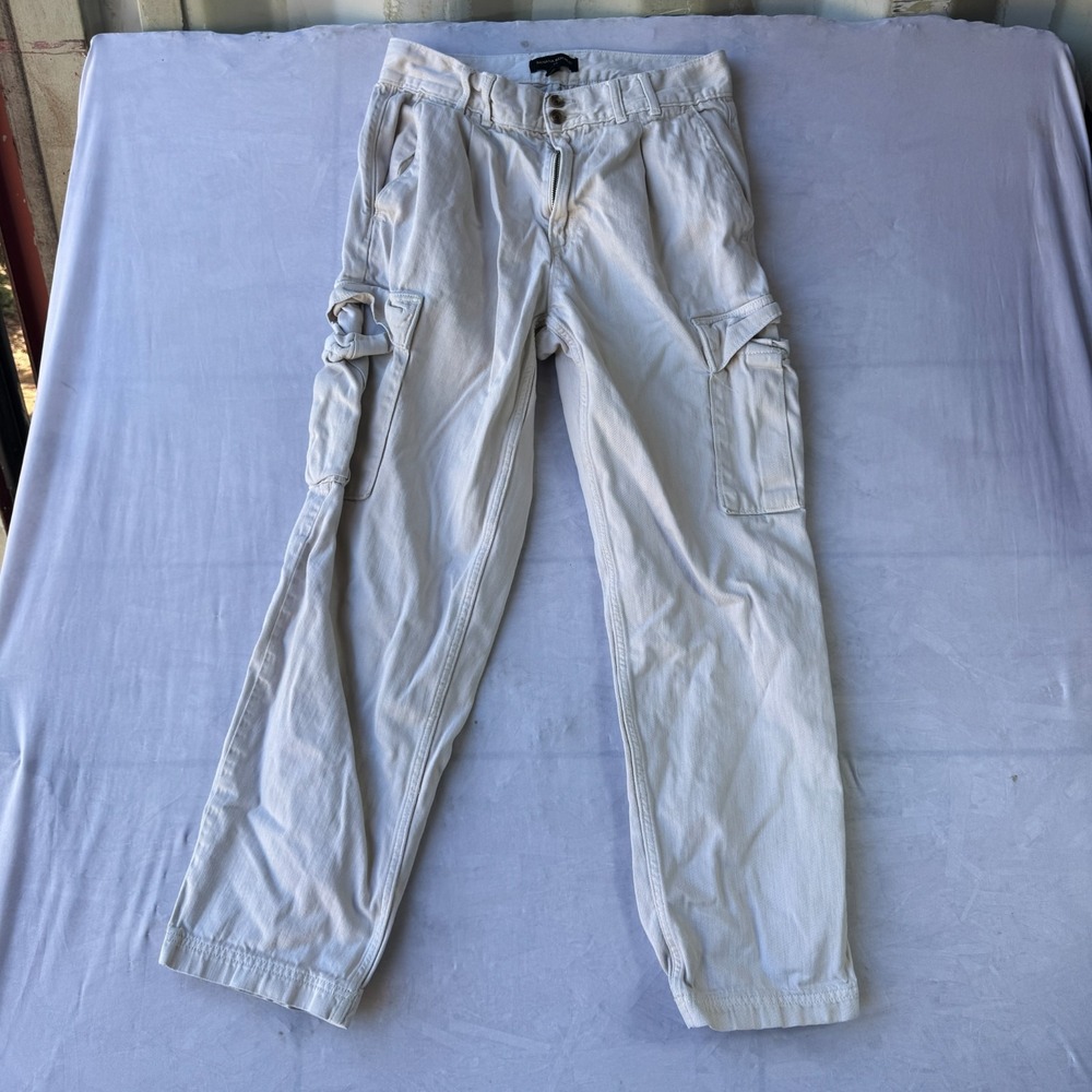 Banana Republic Cargo Pants Womens 28/6R‎ Beige Utility Pockets Workwear Outdoor